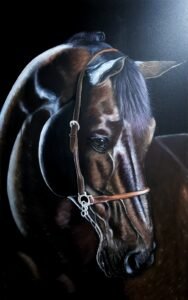 Noble Spirit, an acrylic horse portrait by Nelson Paul